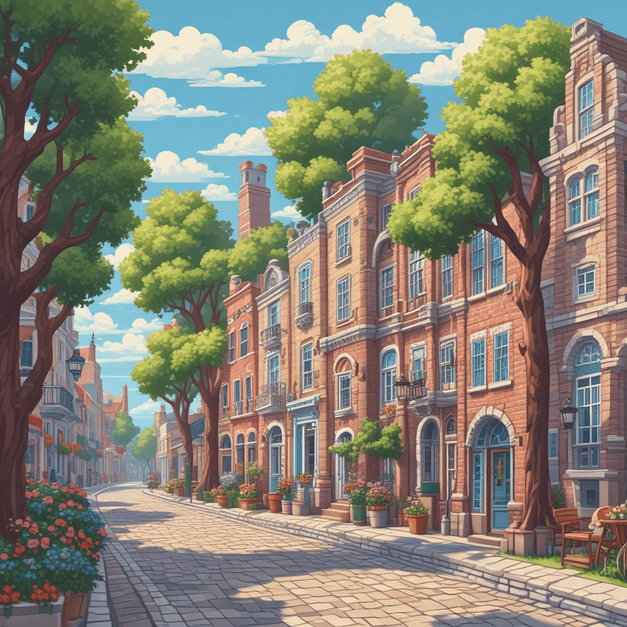 Cute Colonial Chase game banner