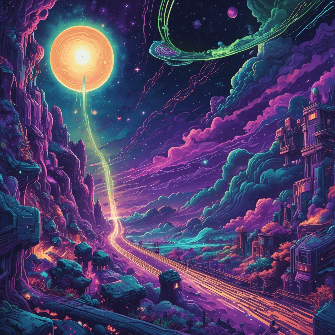 Cosmic Quiz Run game banner