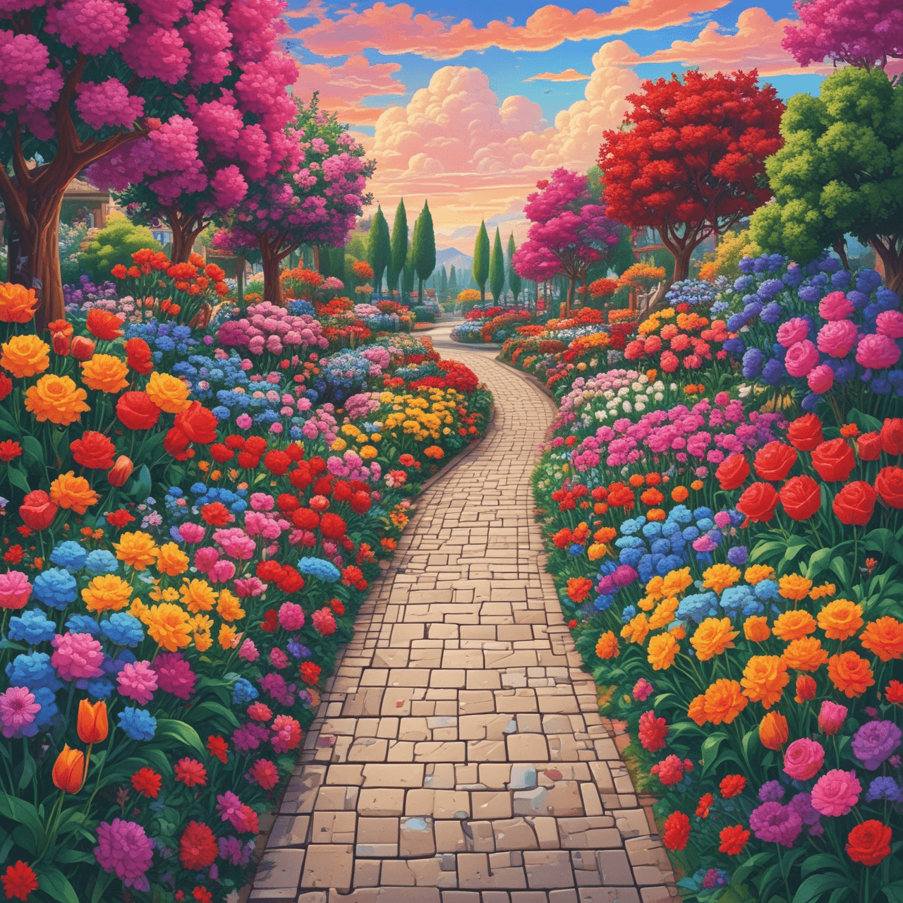 Blossom Lane Dash game banner