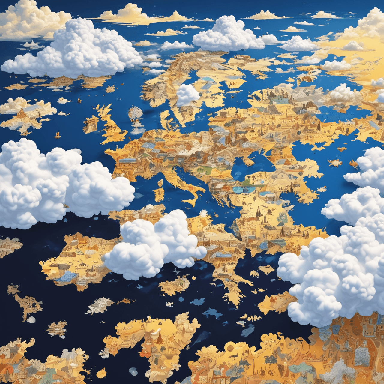 Europe Cloud Hop game banner