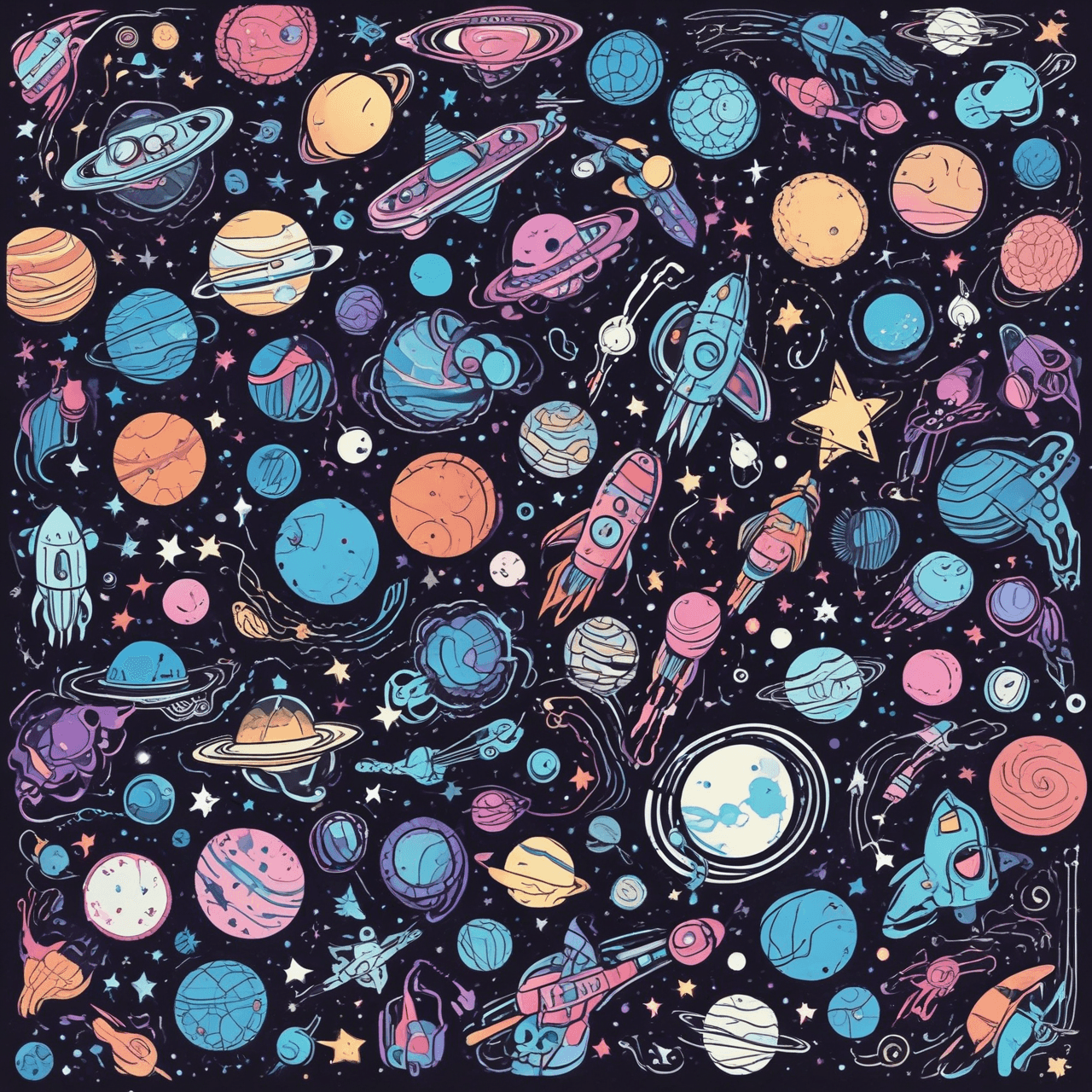 Aventura de Preguntas del Jetpack Espacial game banner