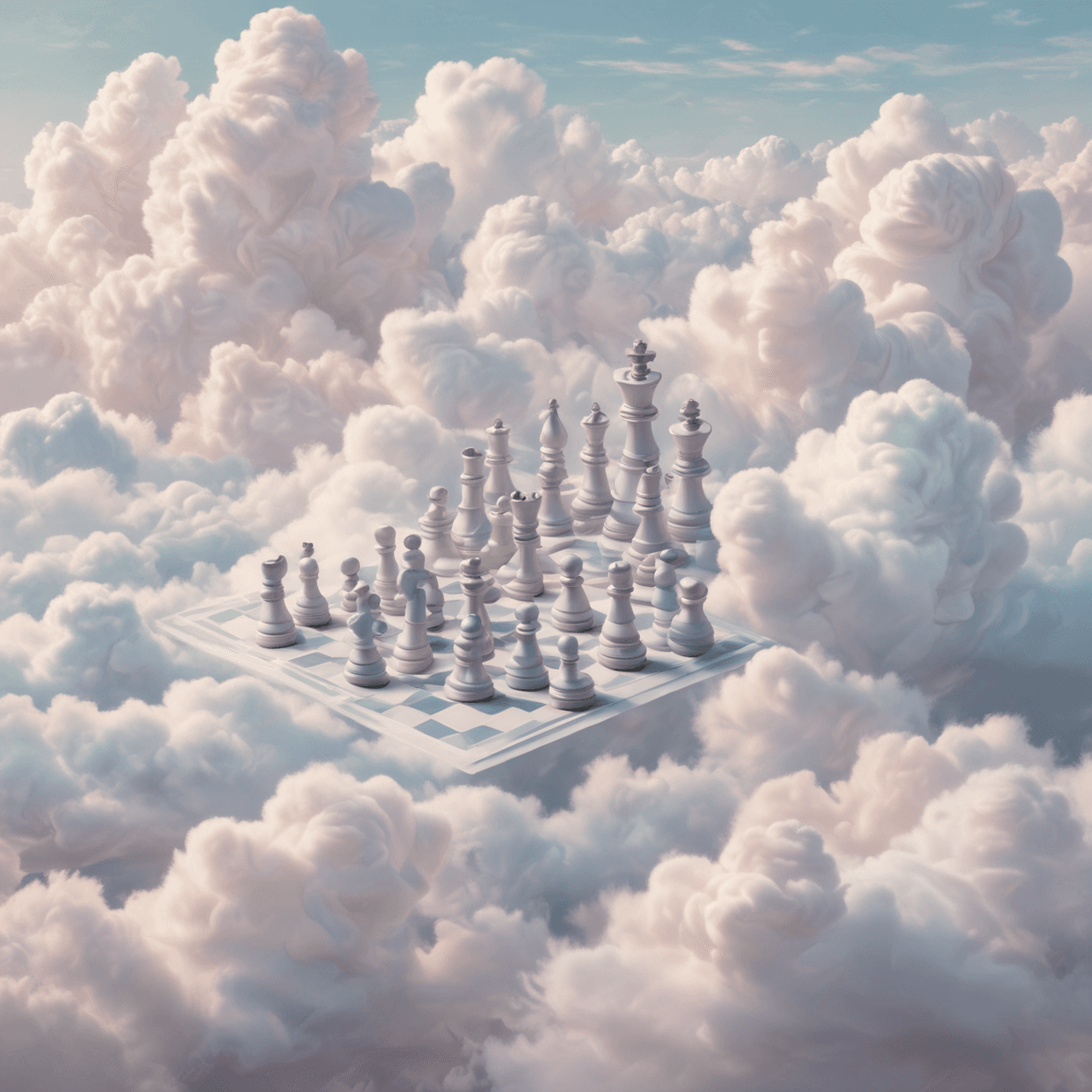 Genetic Chess Cloud Hop game banner