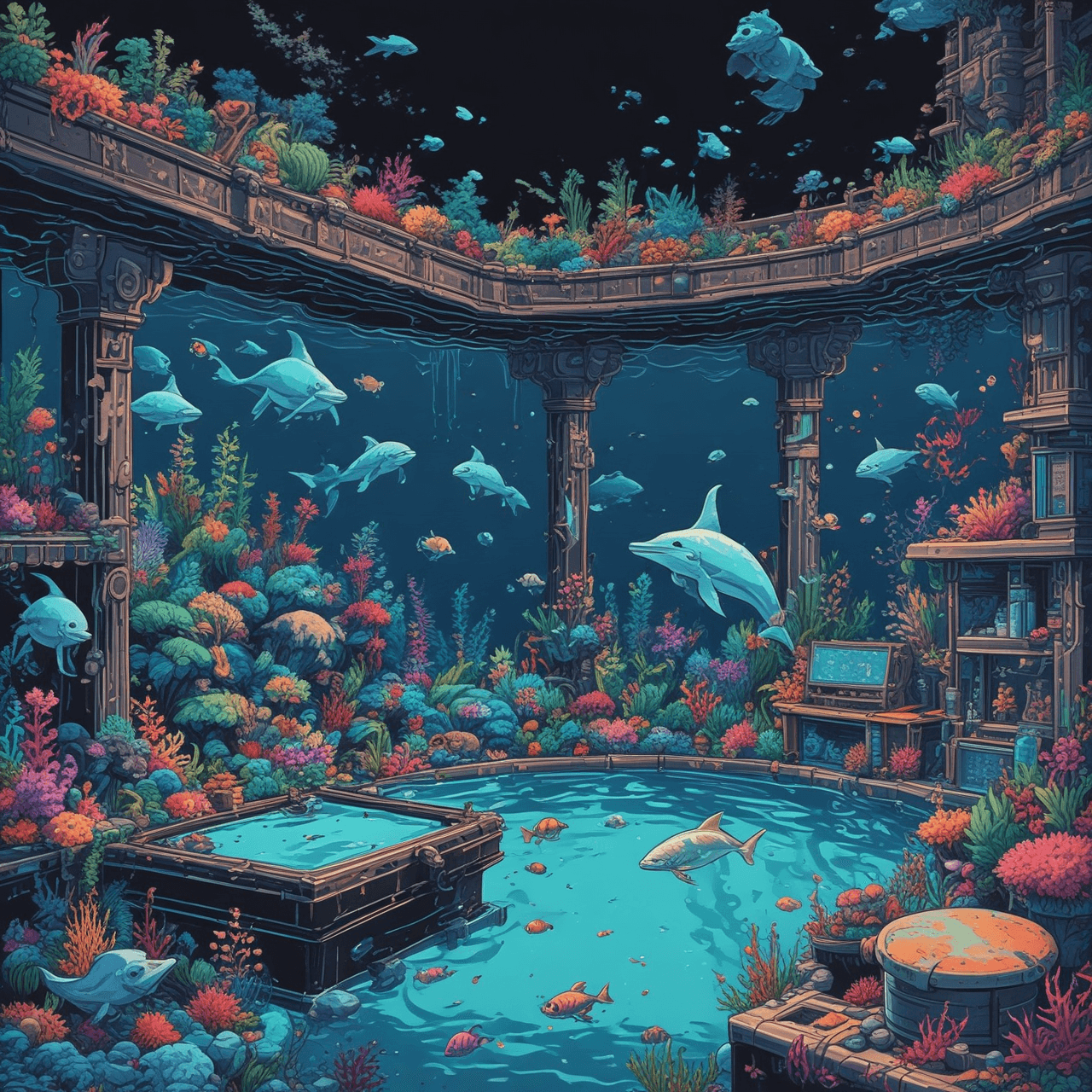 Dolphin Dive Quiz game banner