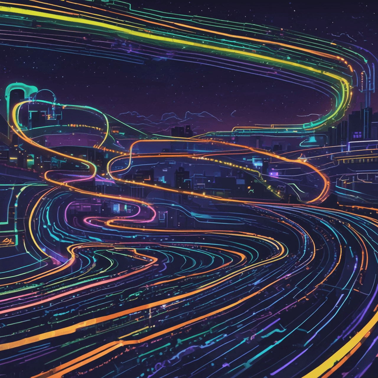 Quadratic Racer game banner