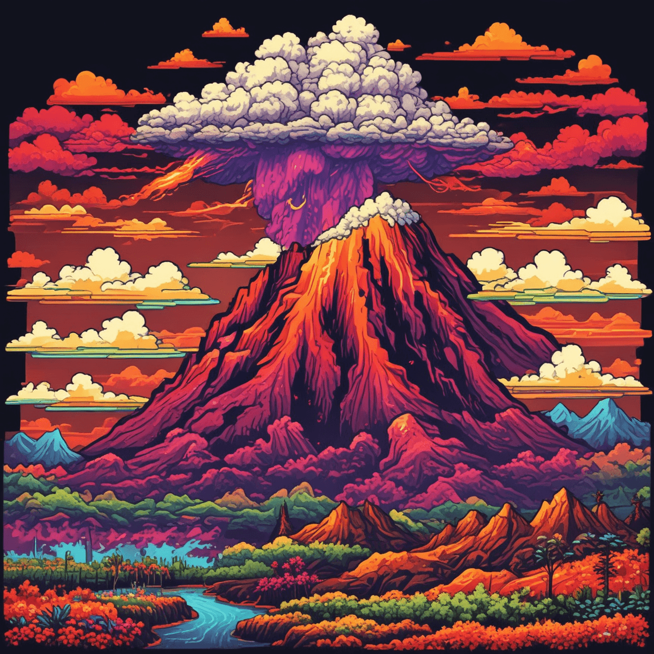 Volcano Showdown game banner