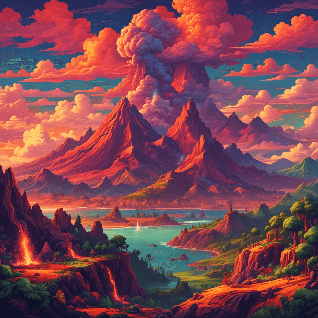 Volcano Quest: Jetpack Explorer game banner