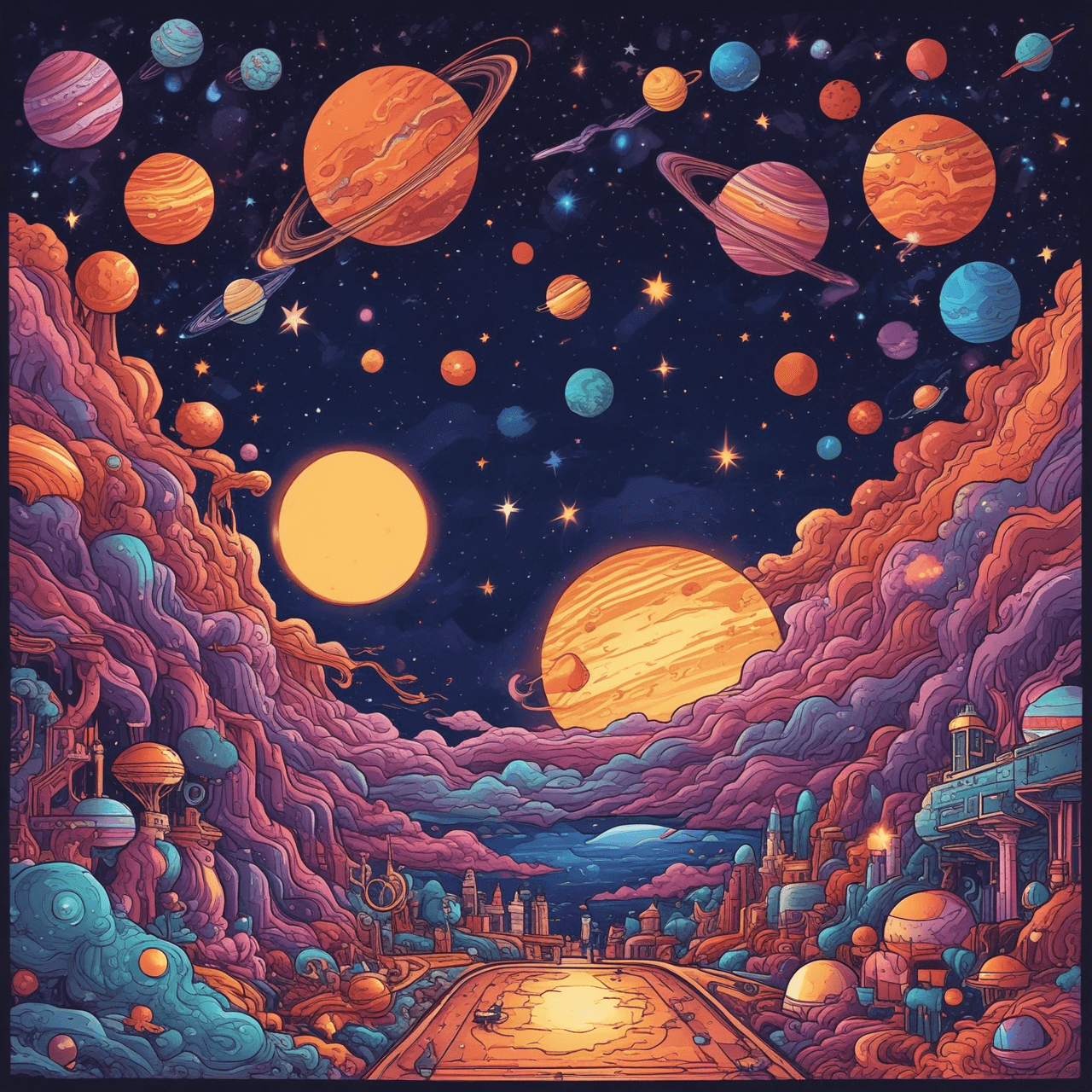 Cosmic Quiz Adventure game banner