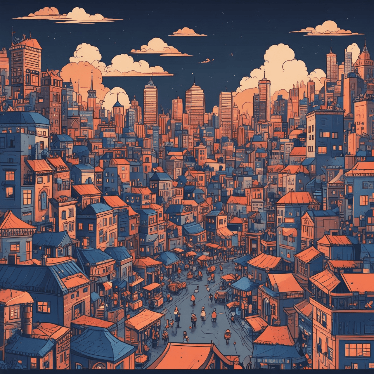 Jetpack Markt Faling Avontuur game banner