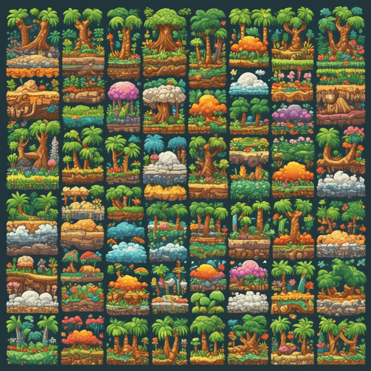 Vegetação Jump game banner