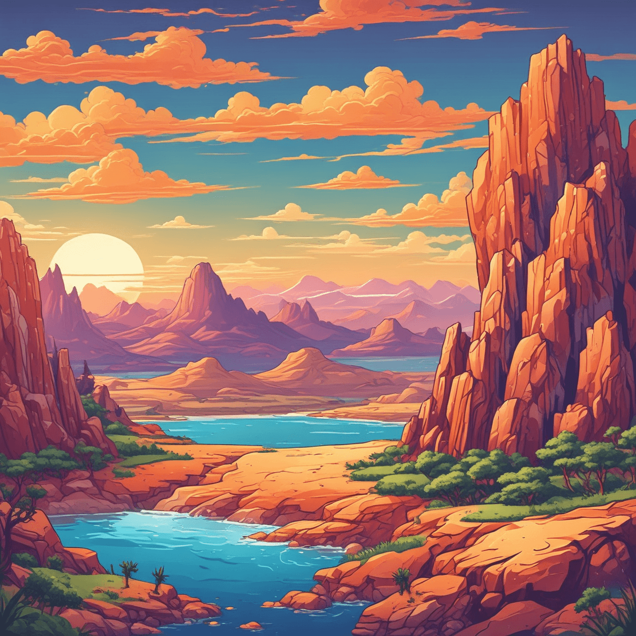 Landscape Quiz Adventure game banner
