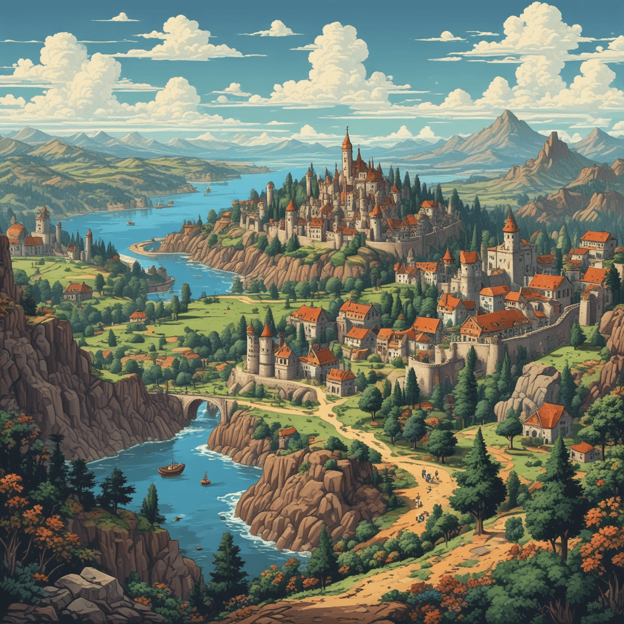 European History Cloud Bridge game banner