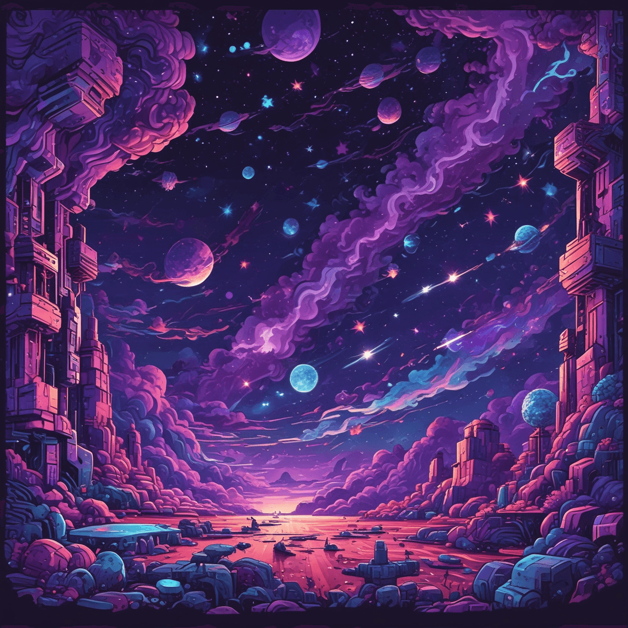 Cosmic Quiz Run game banner