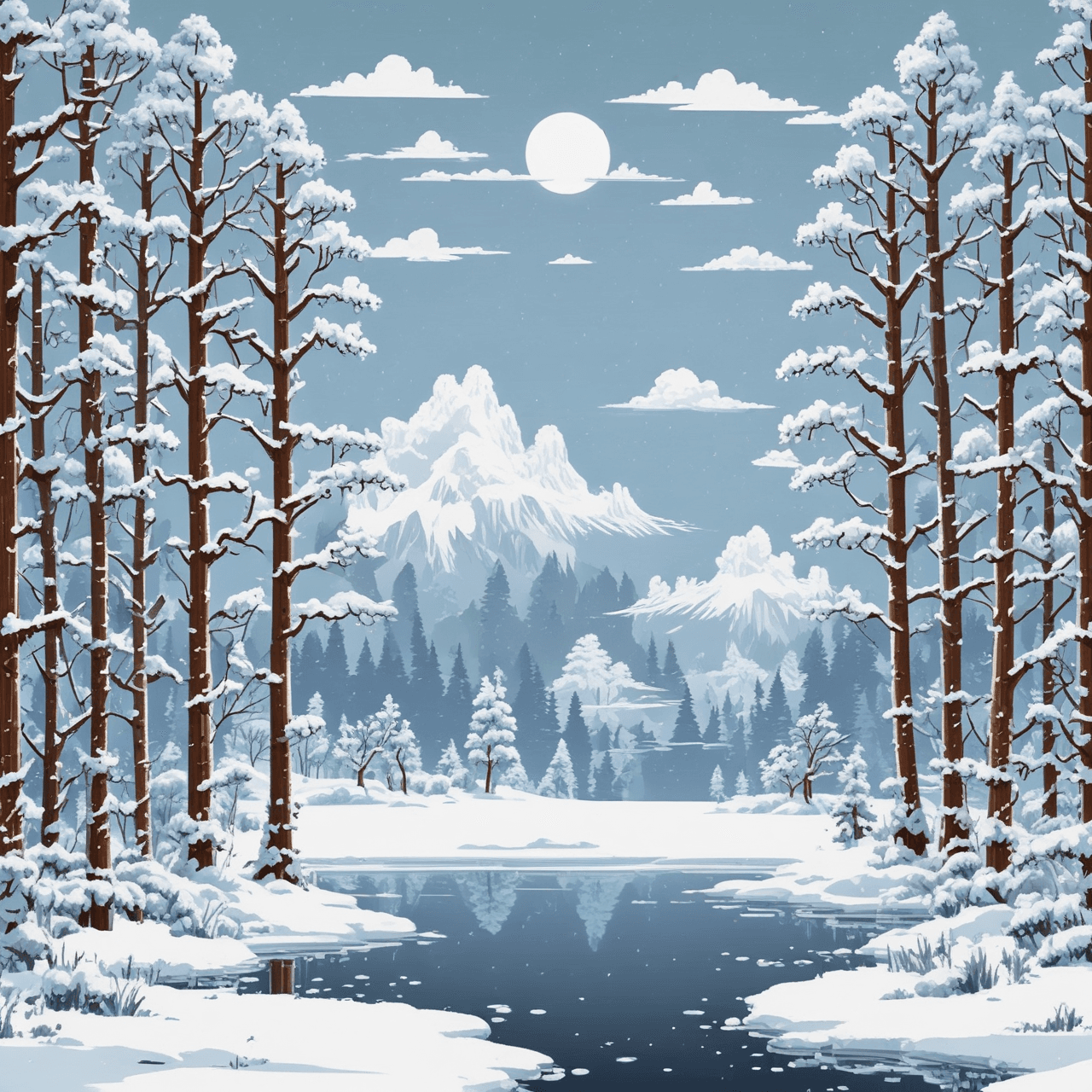 Winter Reflection Race game banner