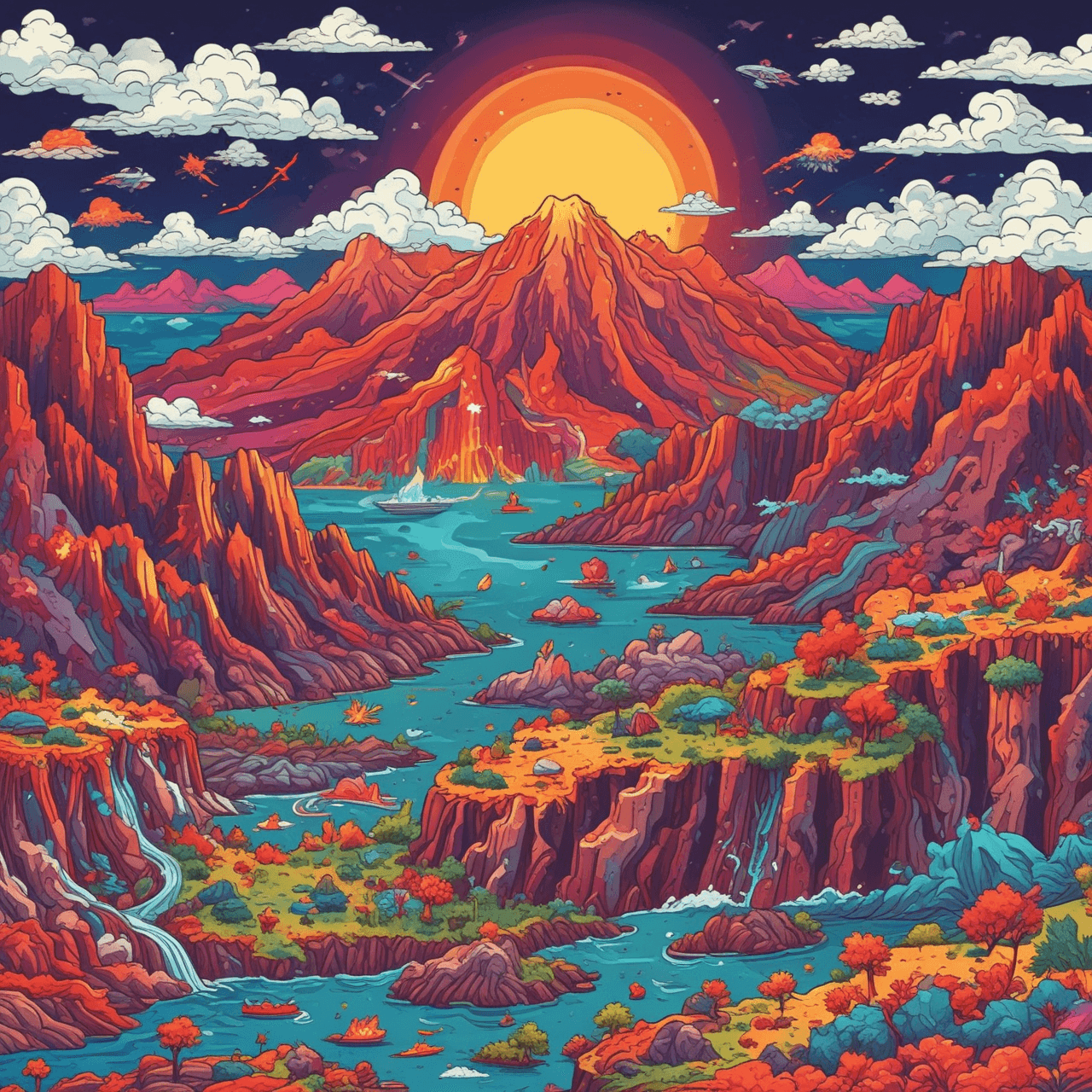 Volcano Dash: Tectonic Trivia game banner