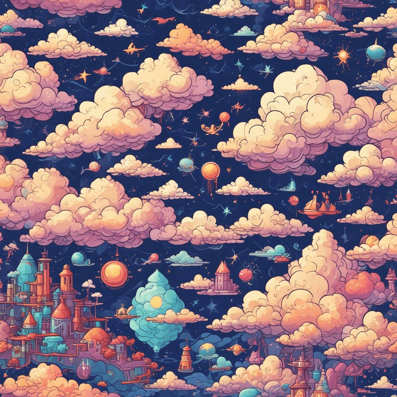 Science Cloud Jump game banner