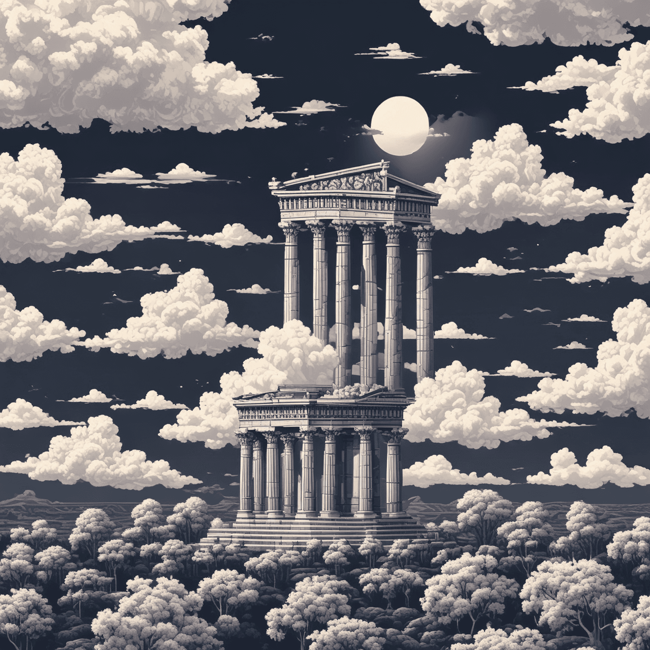 Ancient Greece Cloud Bridge game banner