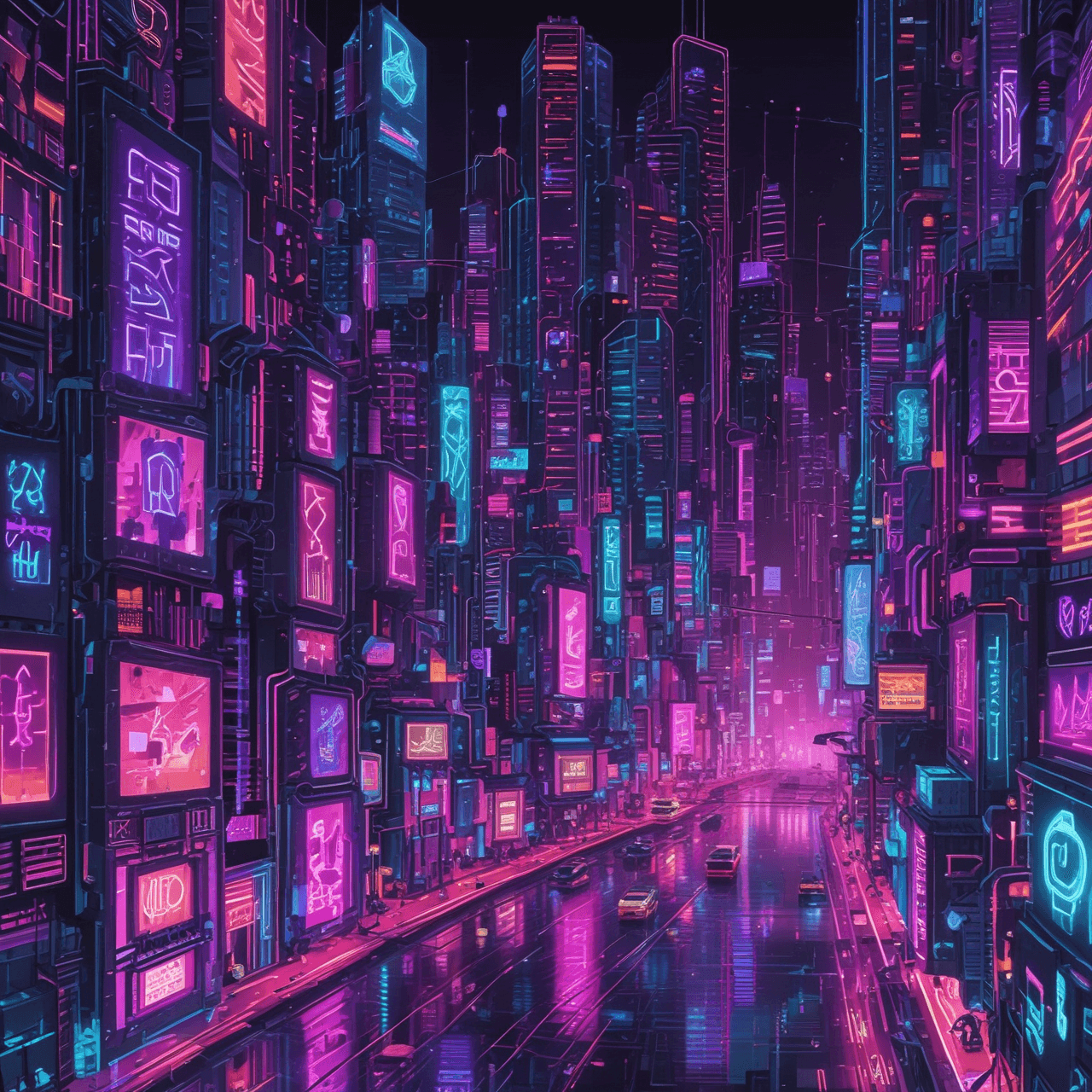 Neon Math Runner game banner