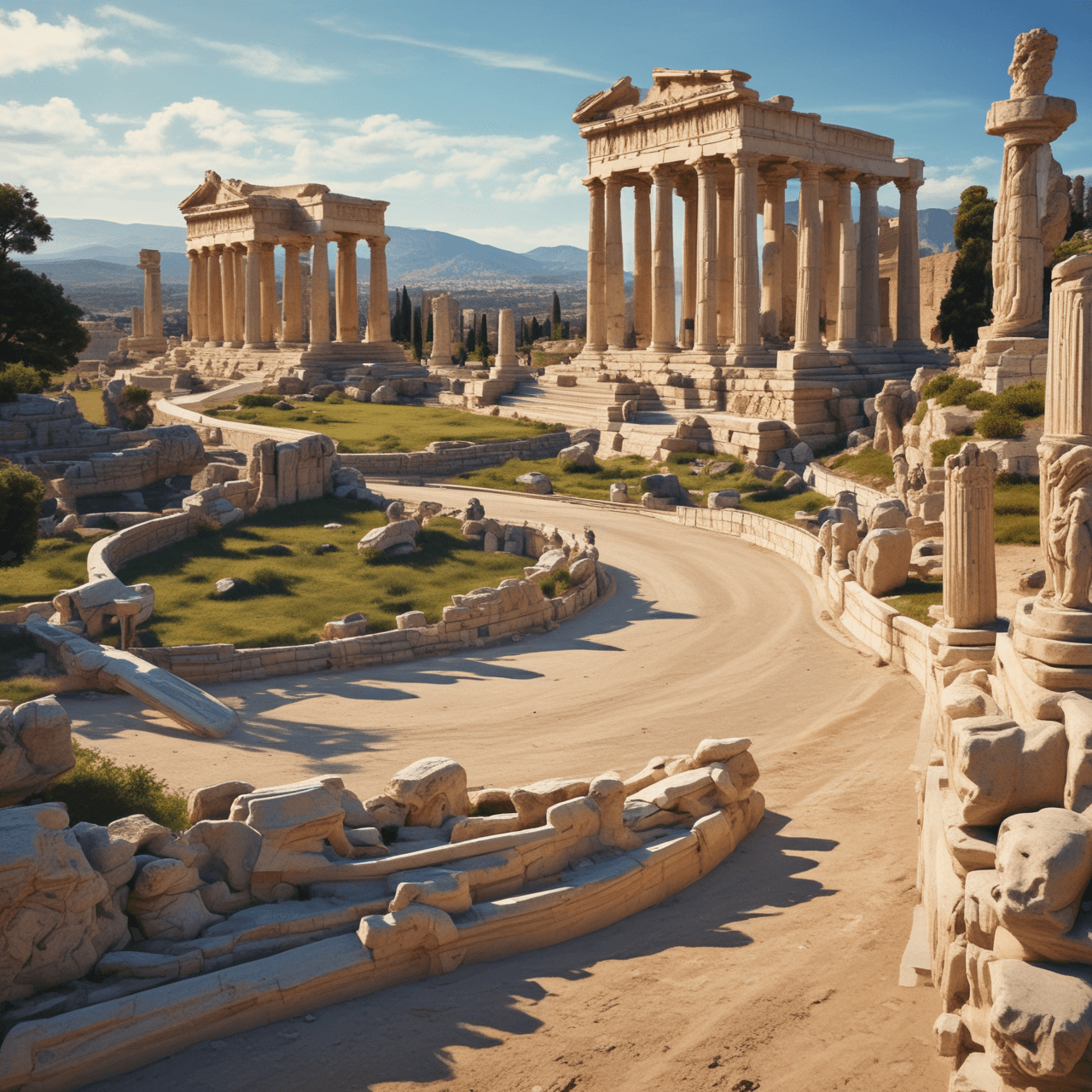 Corrida da Grécia Antiga game banner