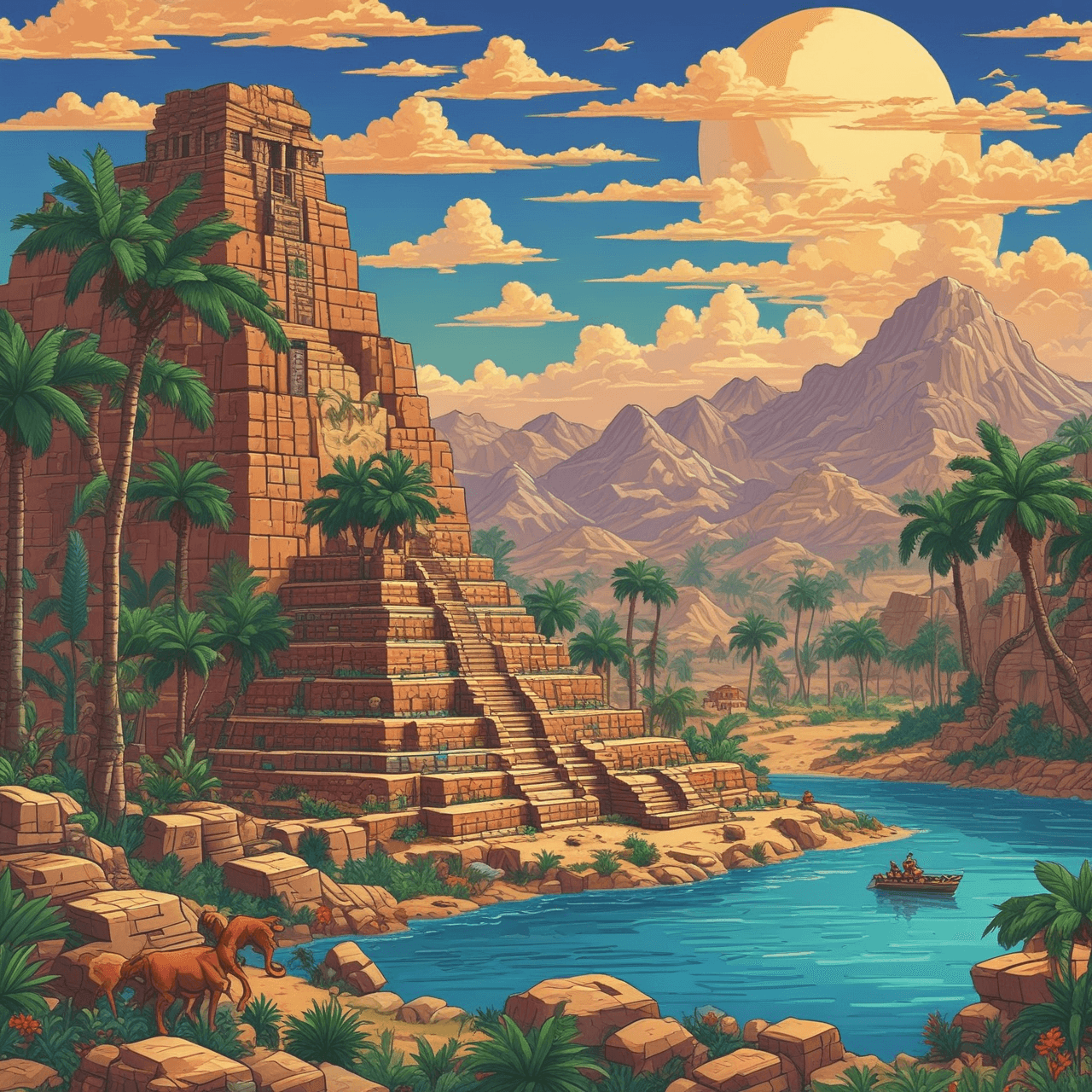 Mesopotamia Jetpack Quest game banner