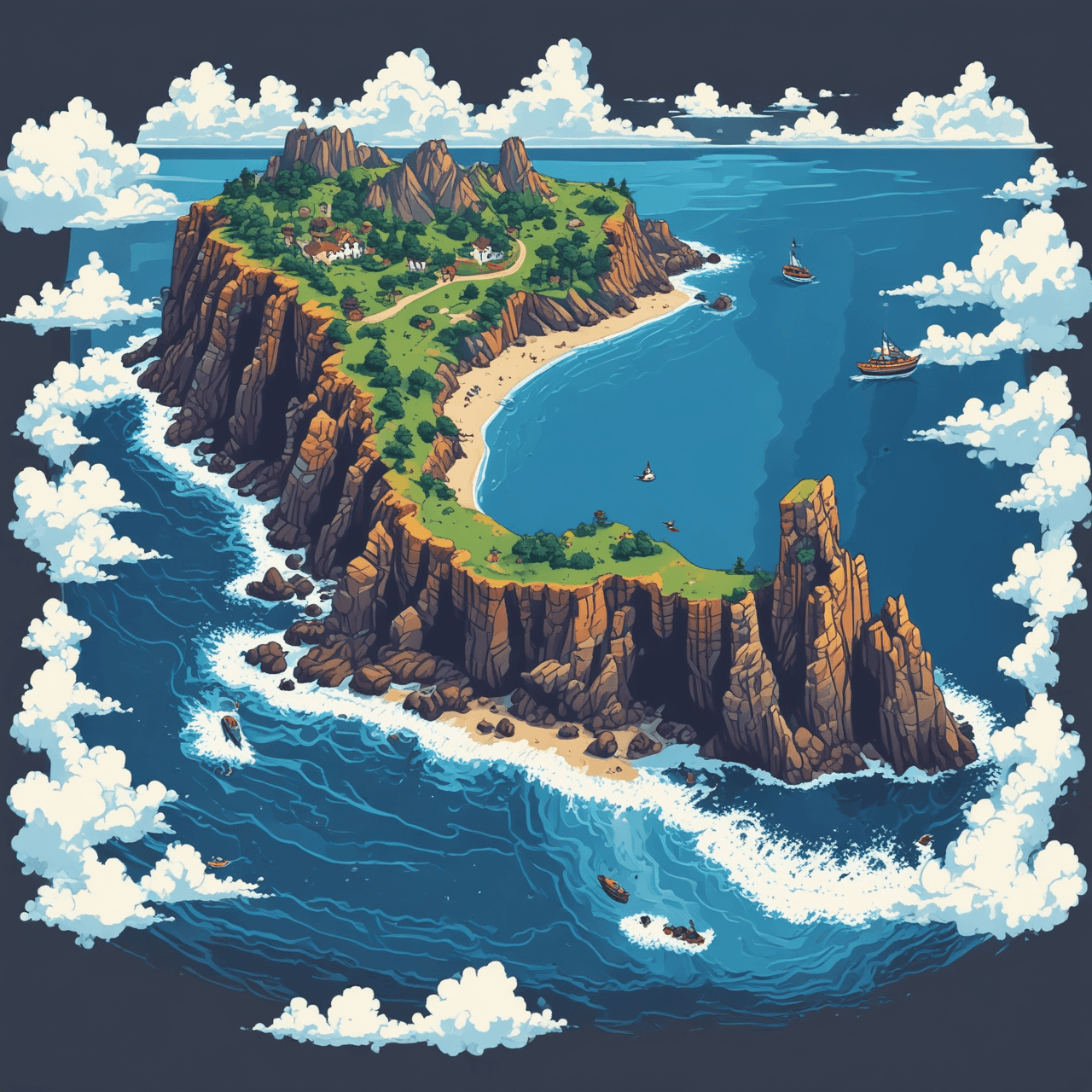 Coastal Climb Quiz game banner