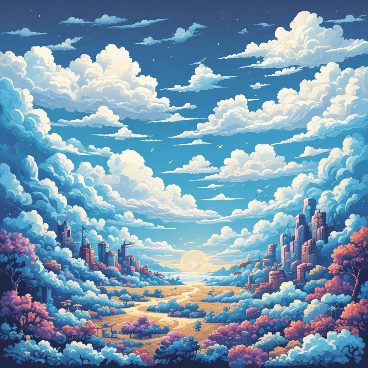 Combine Terms Cloud Jump game banner