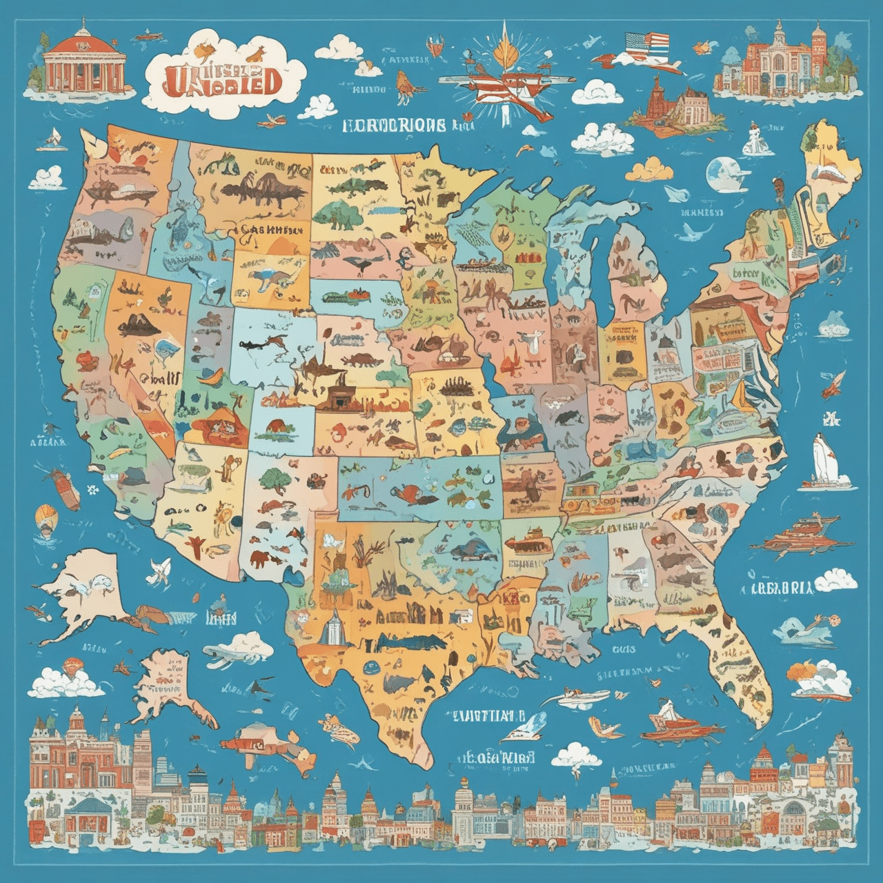 Jetpack States Adventure game banner