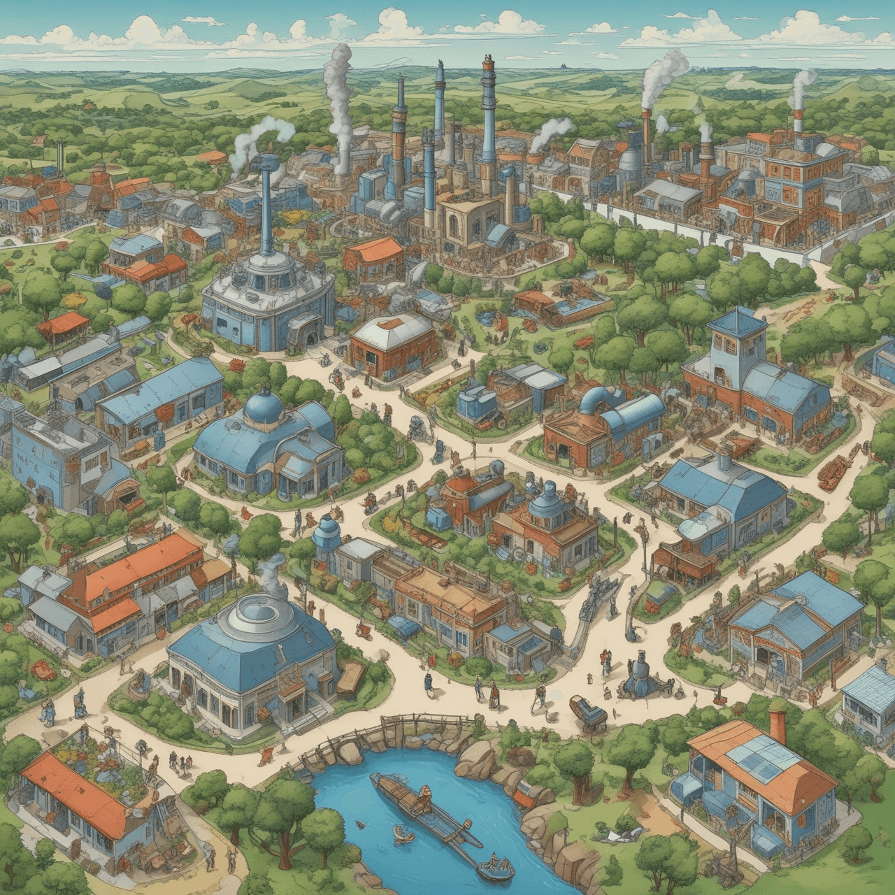 Industrial Zoo Bridge game banner