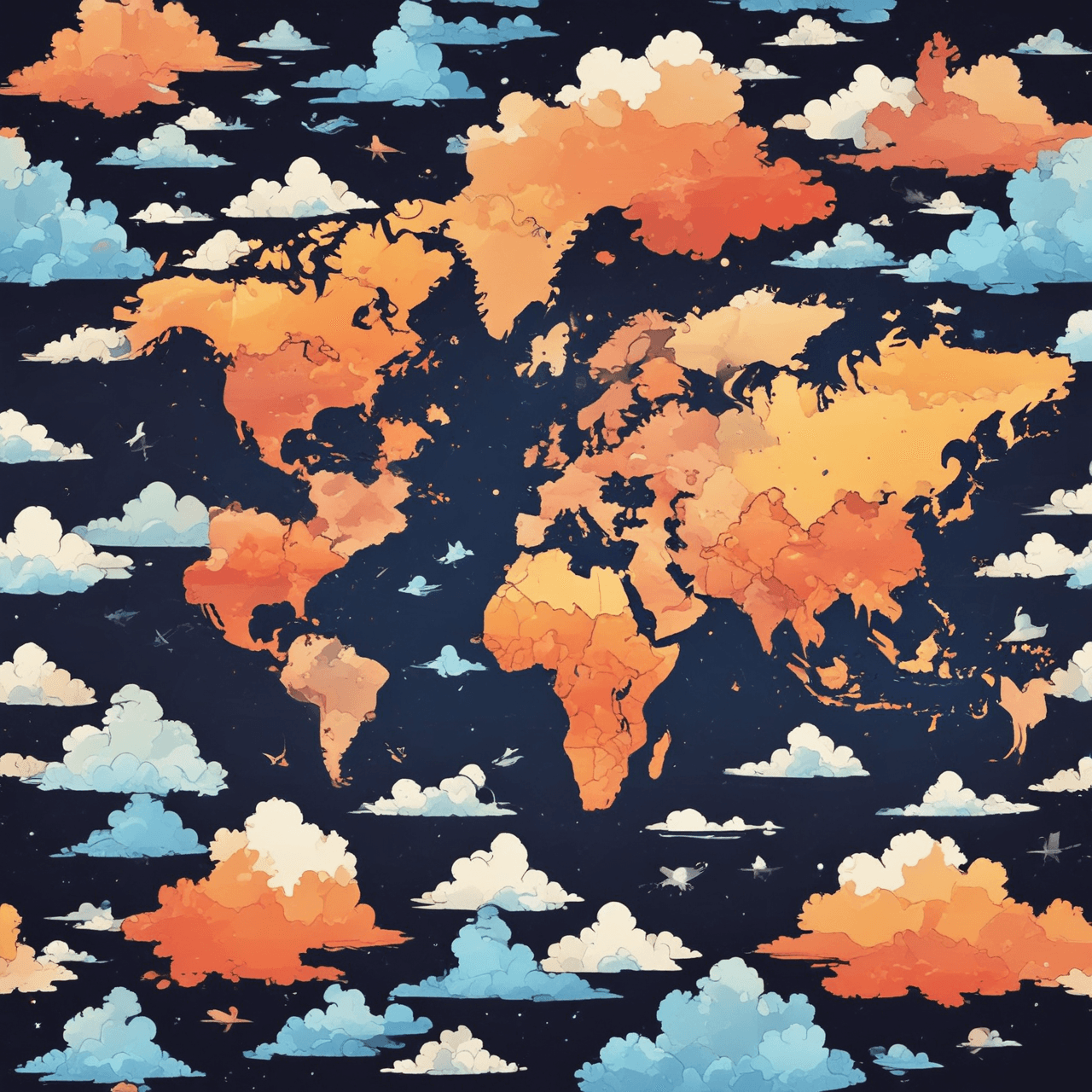 Geography Cloud Hop game banner