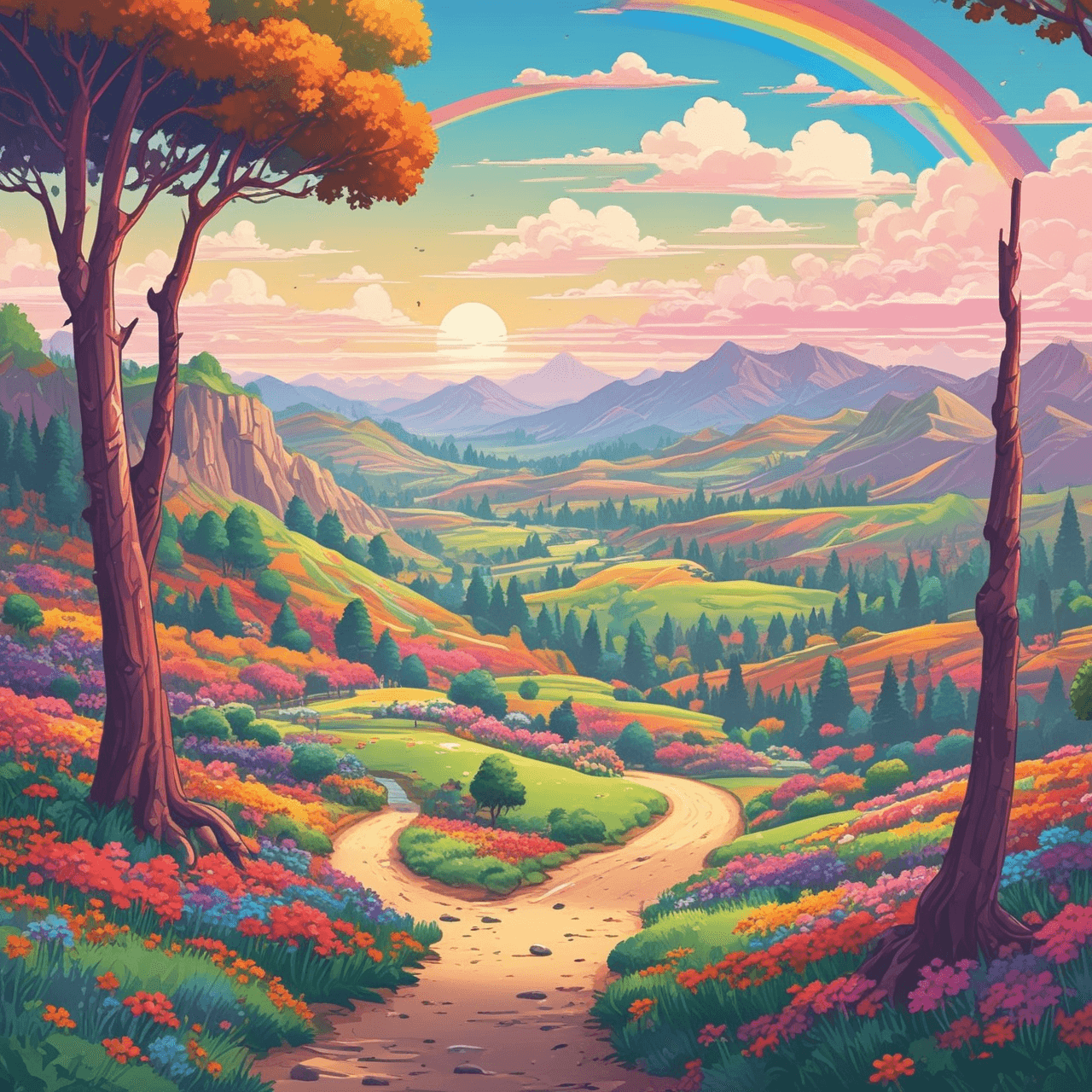 Poem Runner: Rainbow Race game banner
