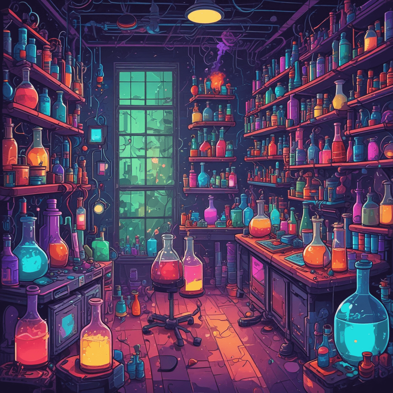 Chemical Reactions Dash game banner