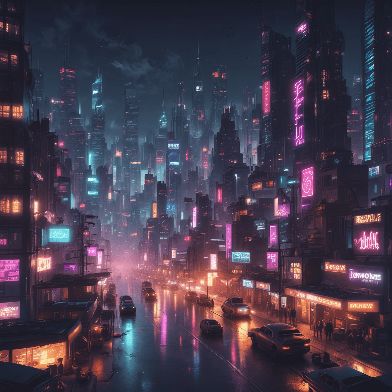 Cyberpunk AI Run game banner