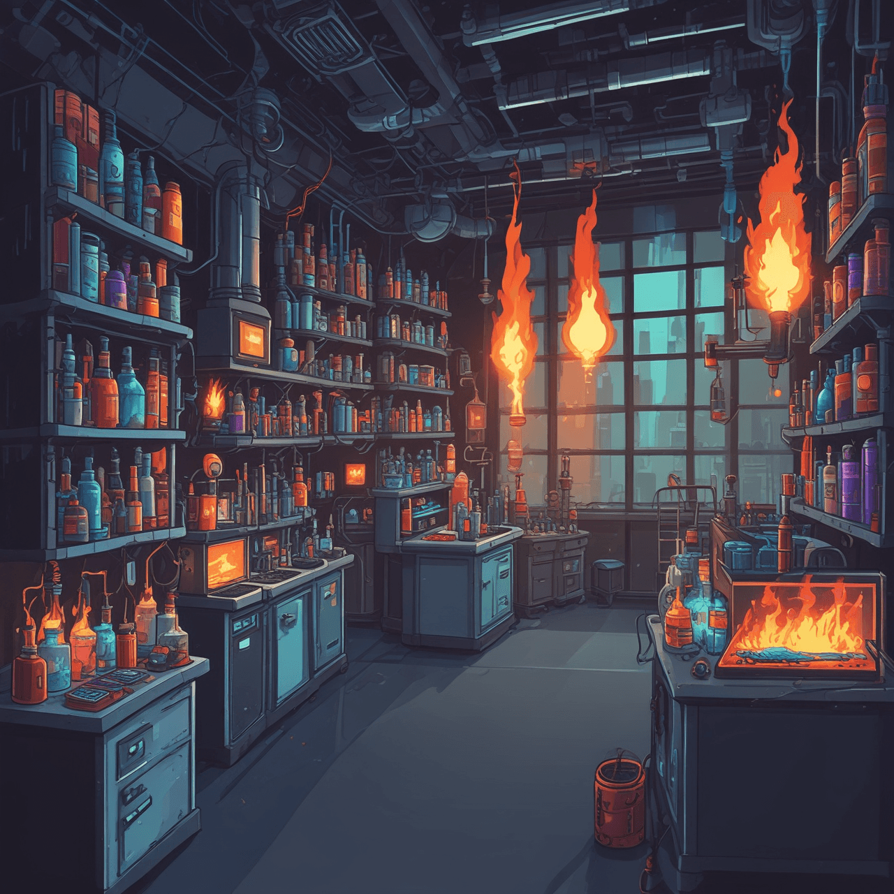 Combustion & Flame Runner game banner