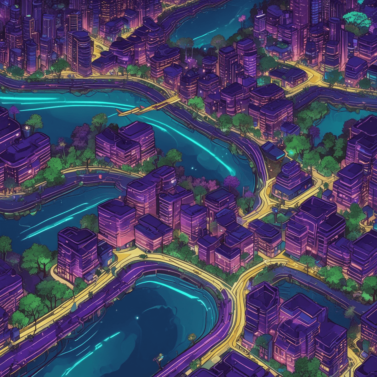 Neon Earth Bridge game banner