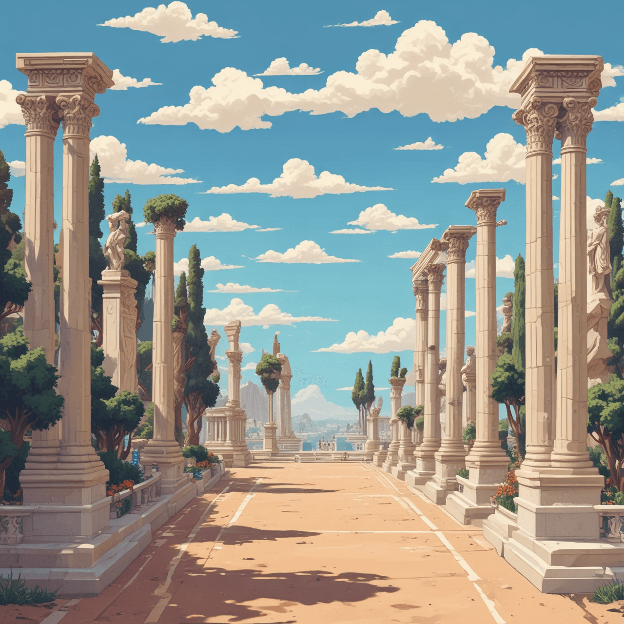 Course des Dieux de l'Olympe game banner