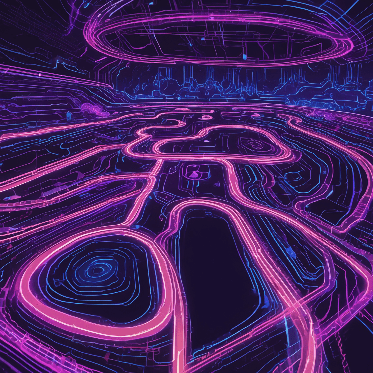 Neon Med-Term Dash game banner