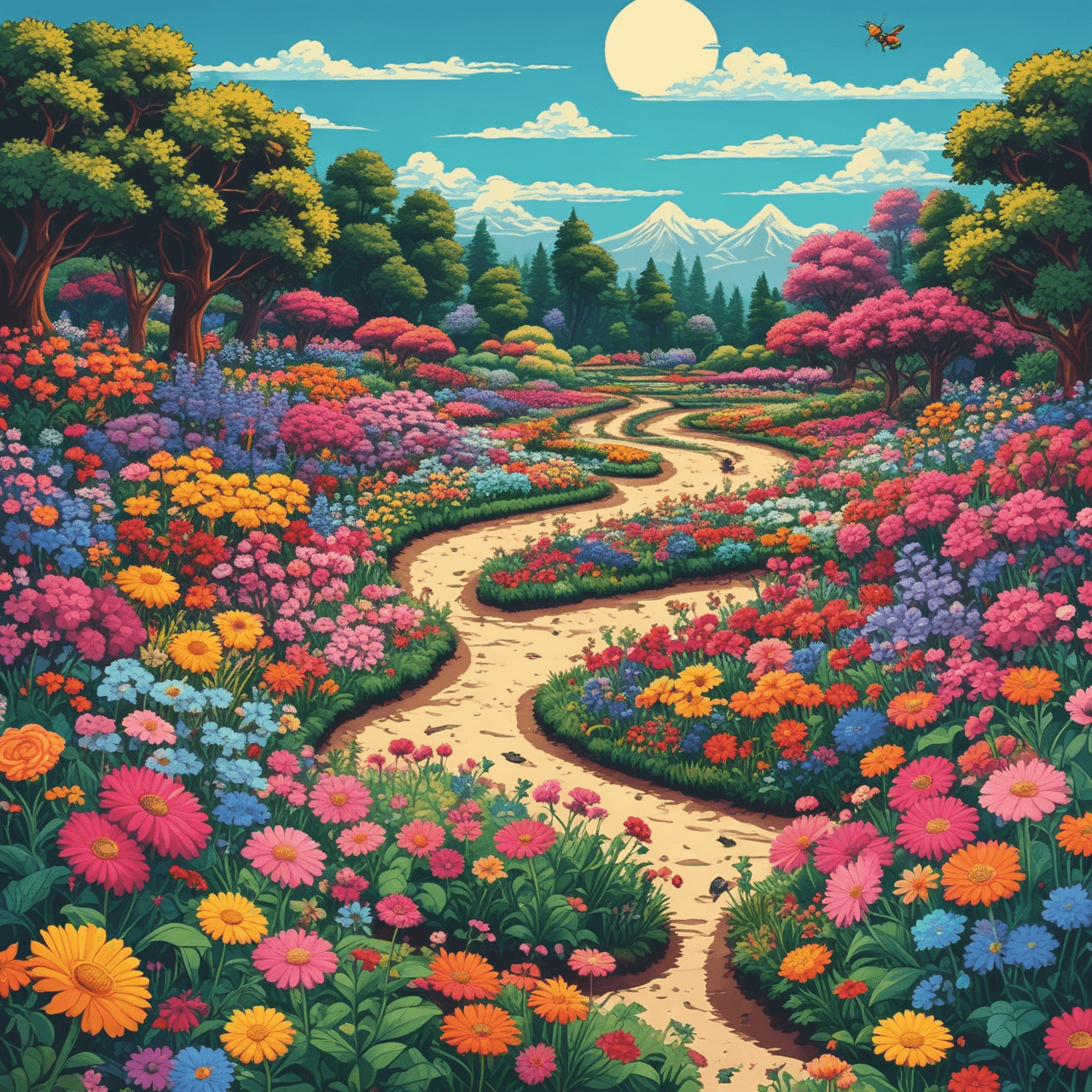 Flower Power Race game banner