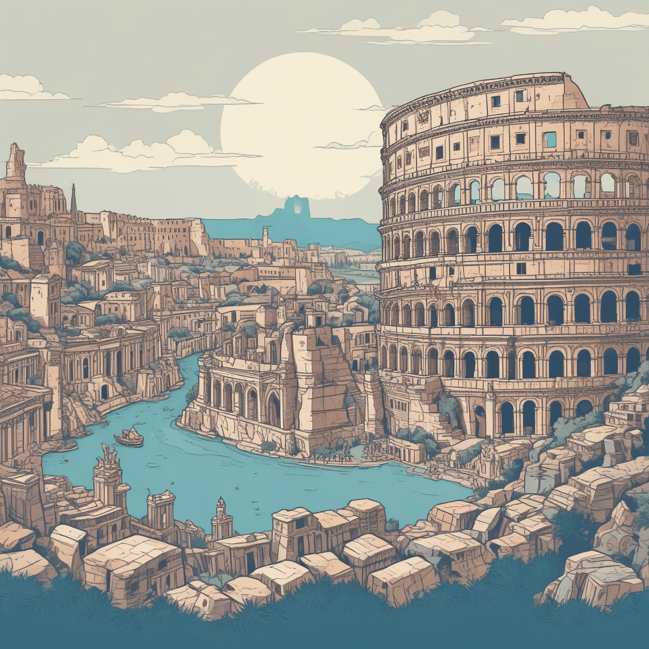 Rome Runner Quiz game banner