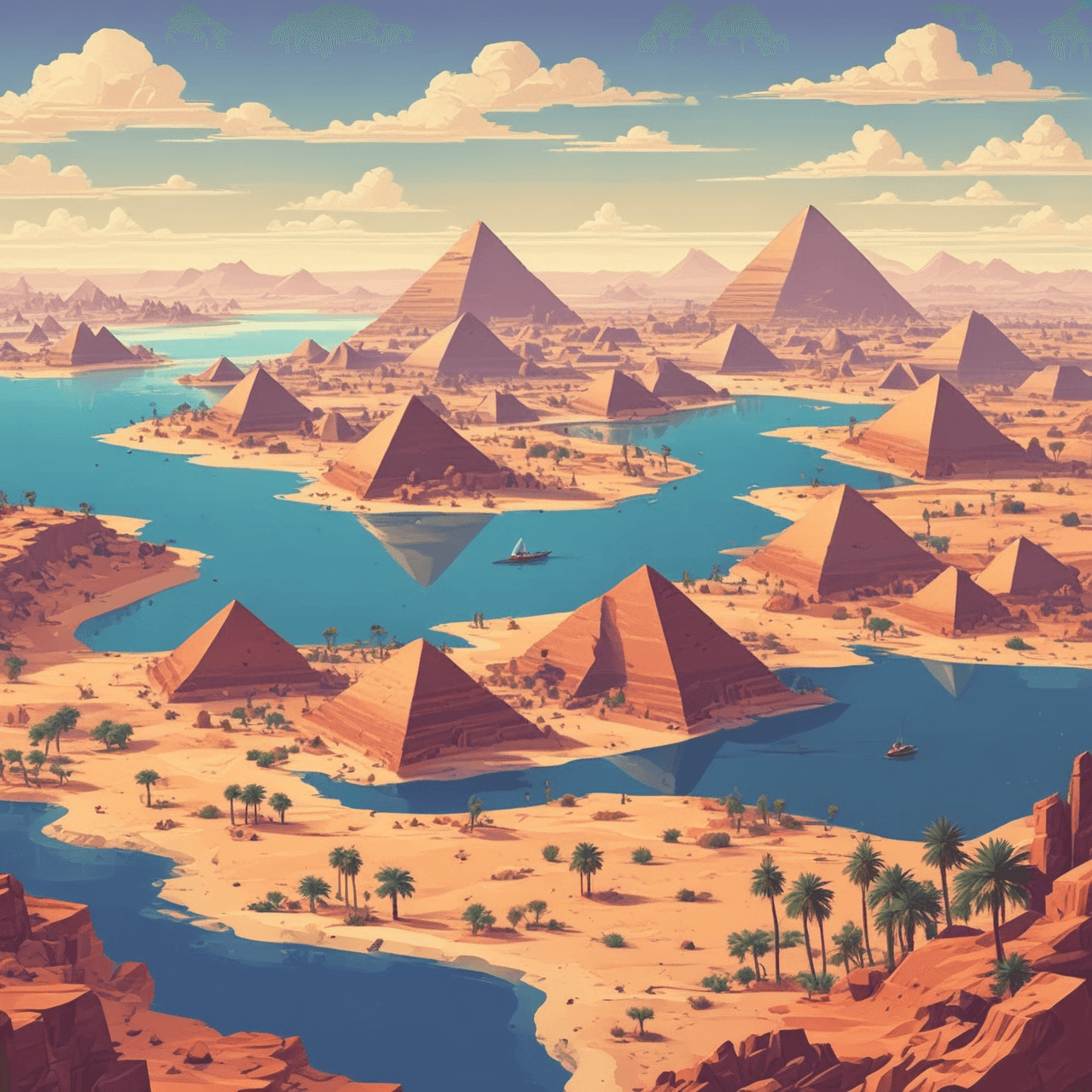 Pharaoh's Run Quiz game banner