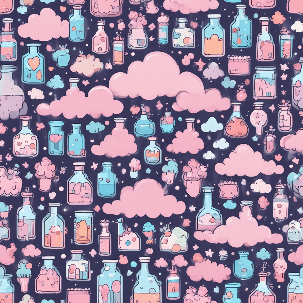Kawaii Chemistry Cloud Quest game banner