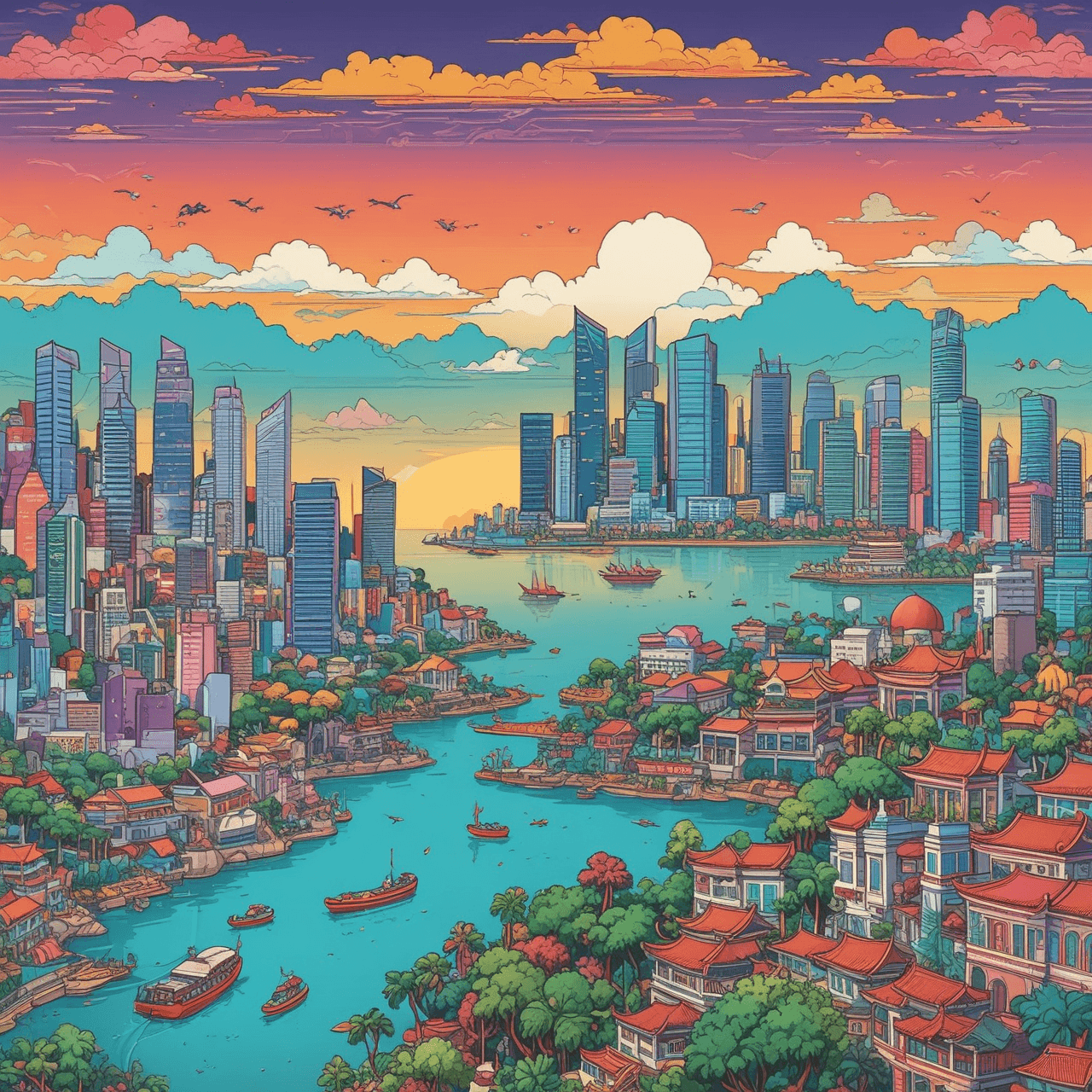 Temasek to Singapore Runner game banner