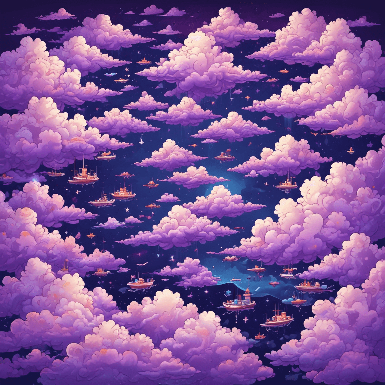 Retro Cloud Hopper game banner