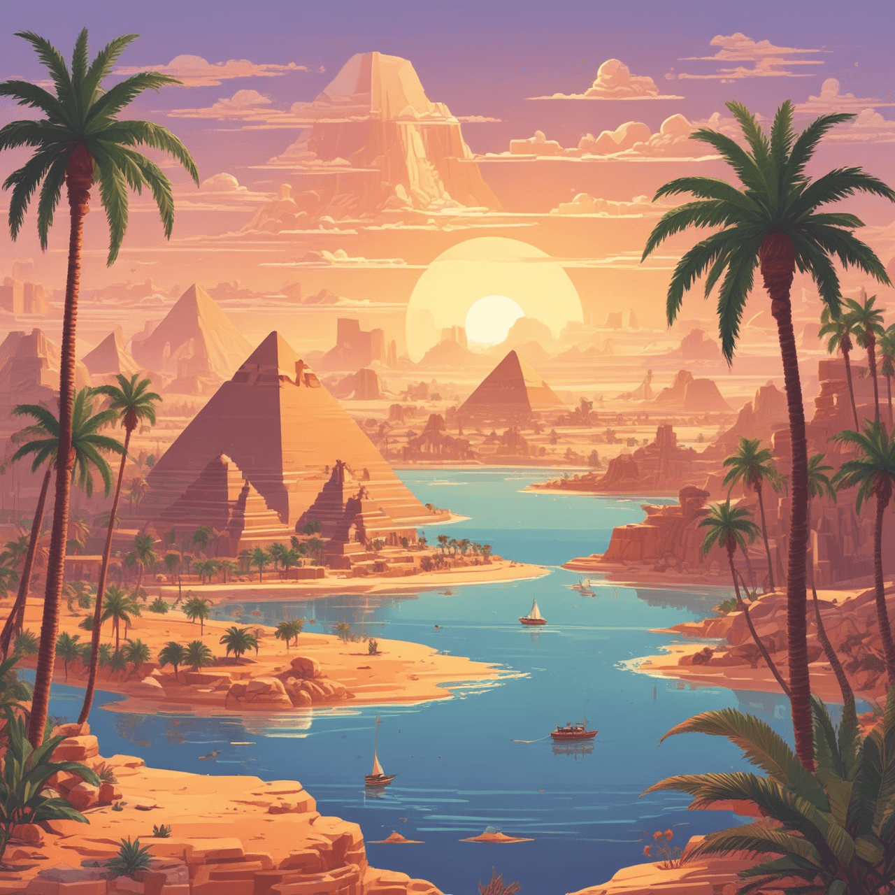 Pharaoh's Path Quiz game banner