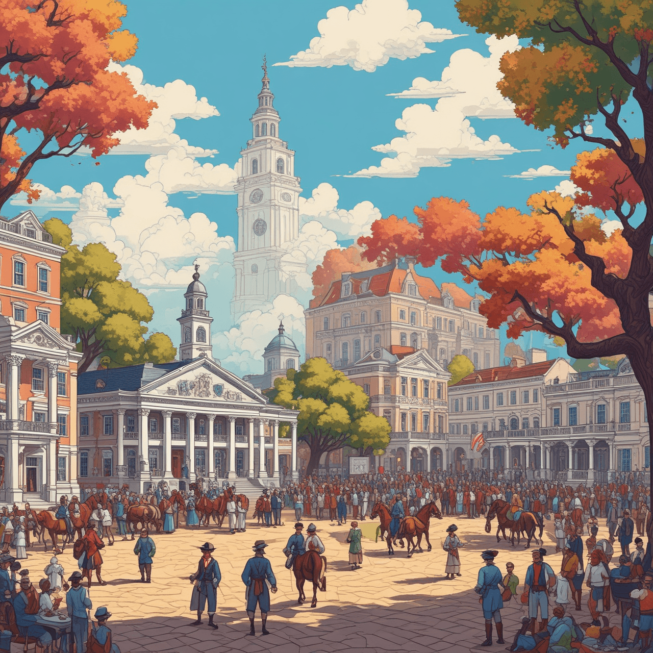 Founding Fathers' Race game banner