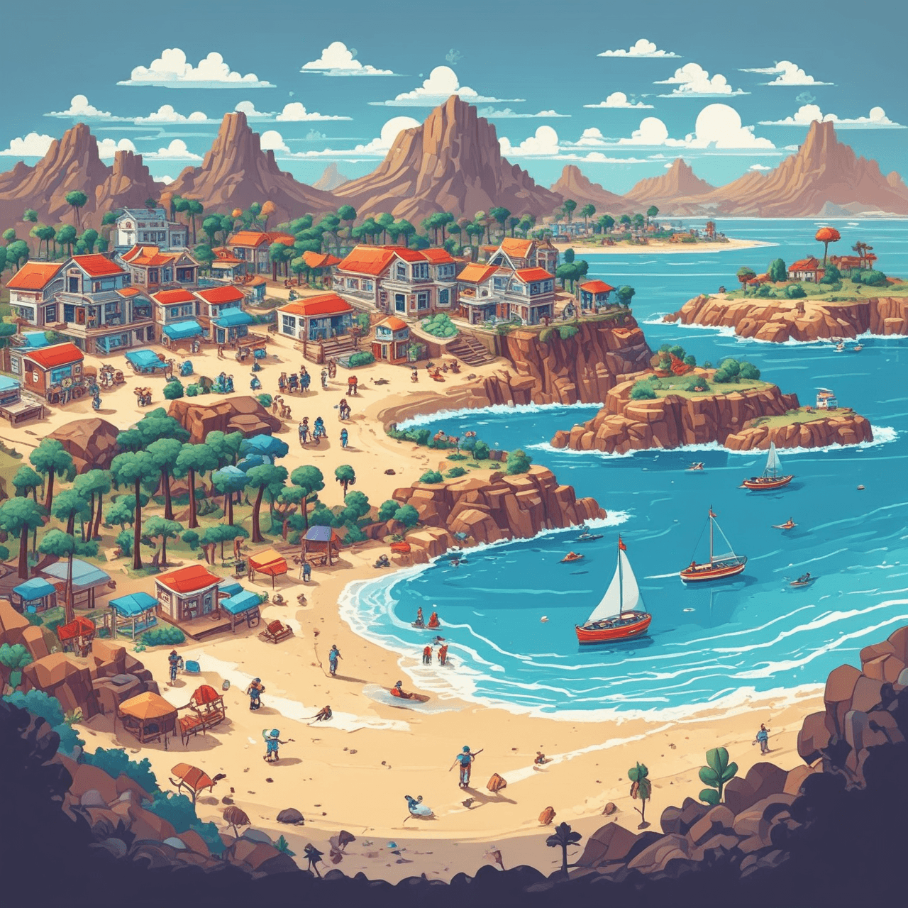 Spijsverterings Strandrace game banner