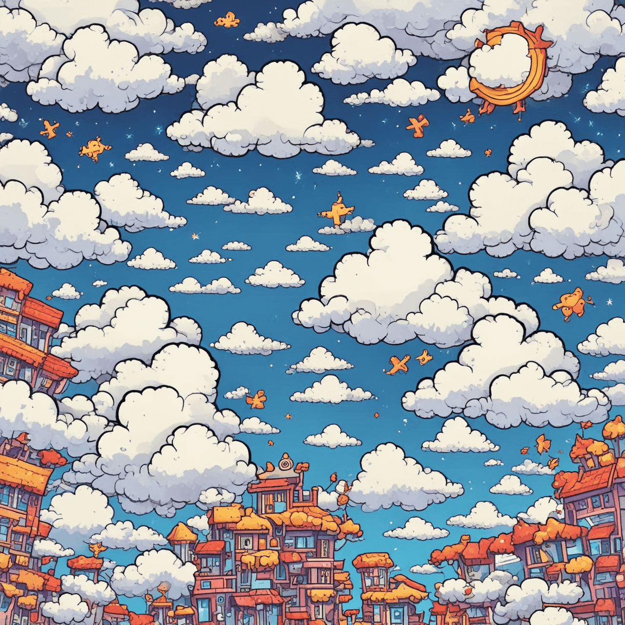 Multiplication Cloud Jump game banner