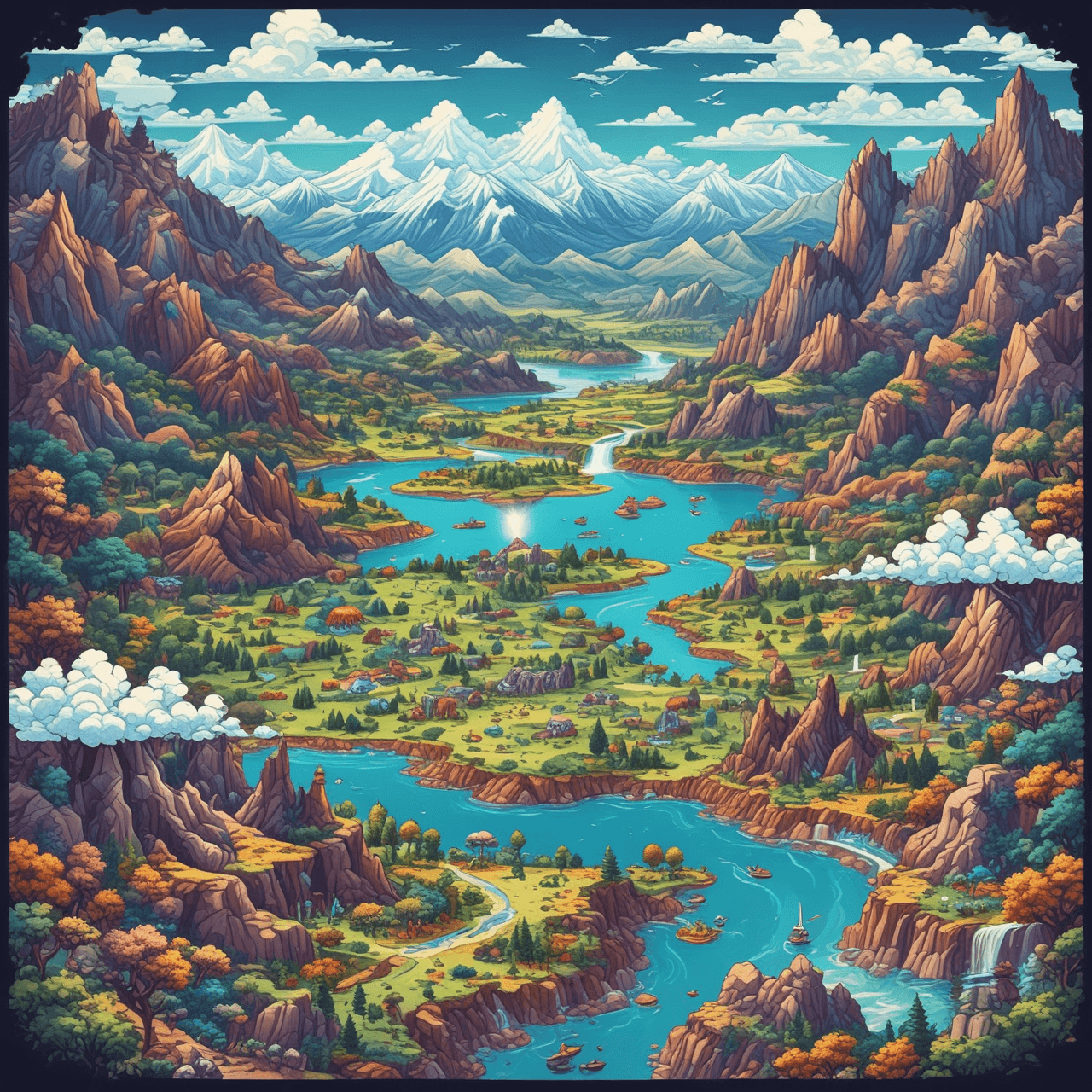 Geography Cloud Bridge Quiz game banner