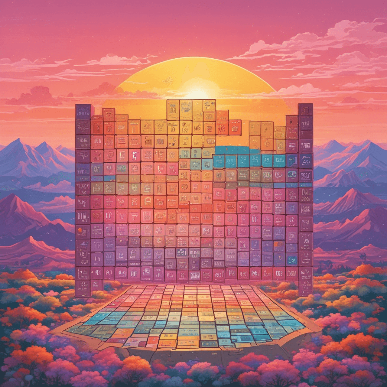 Double Letter Element Hop game banner