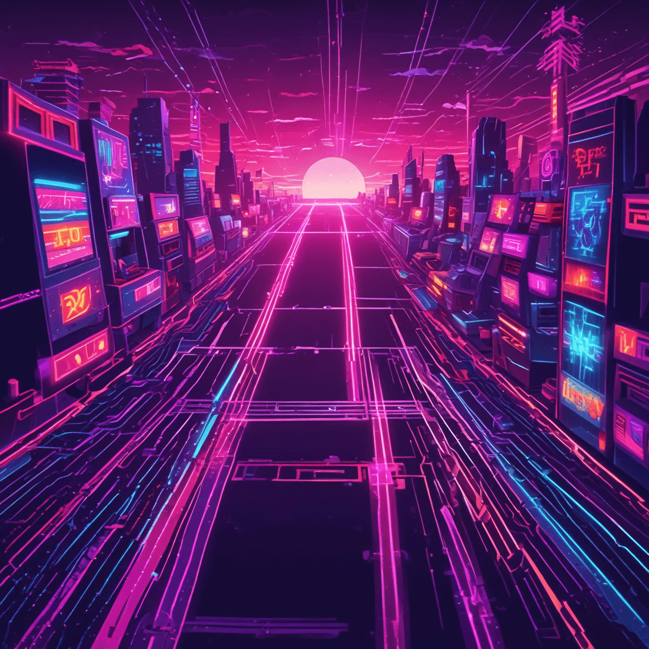 Neon Math Dash game banner