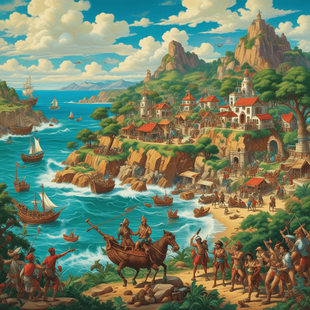 Aventura de Quiz de la Conquista game banner