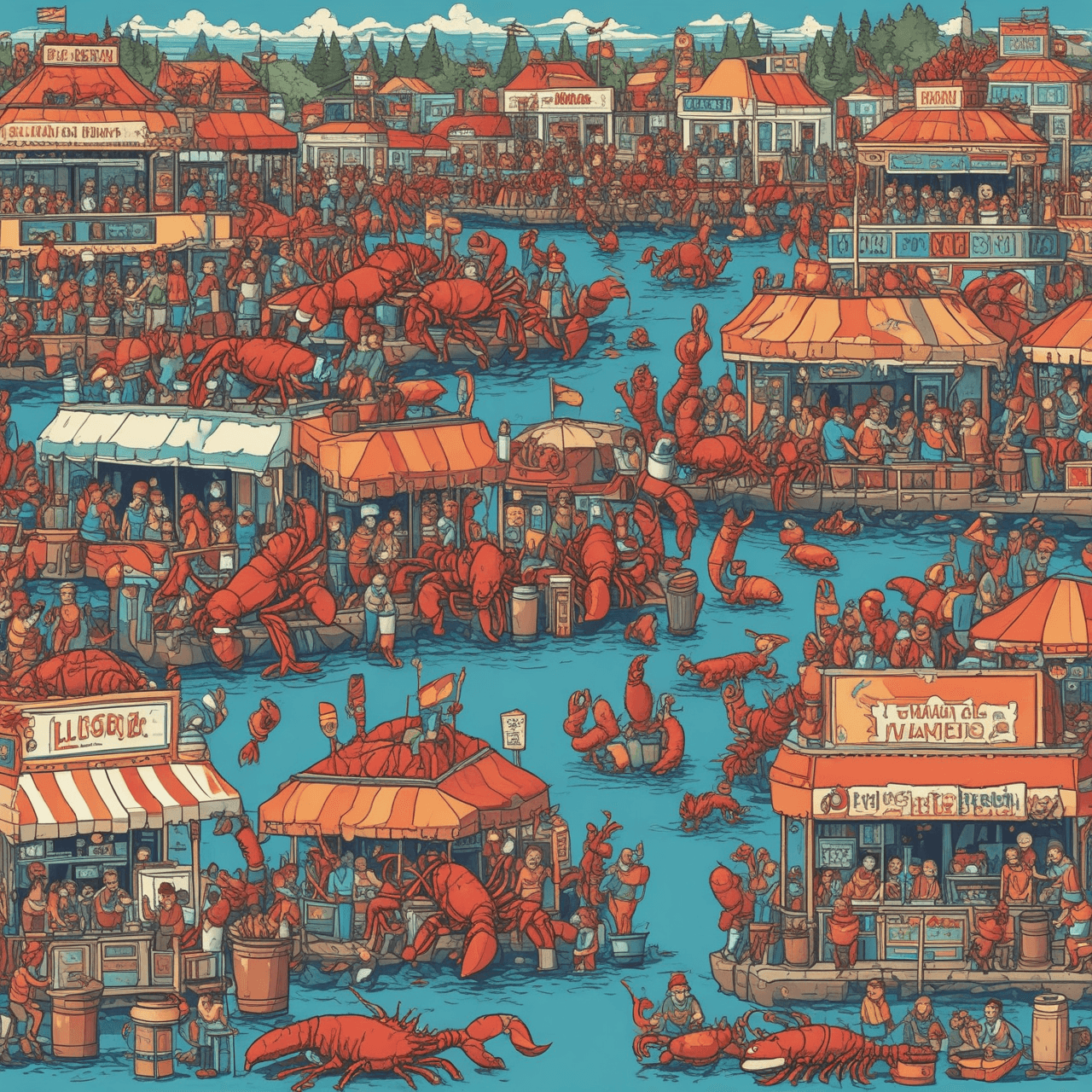 Lobster Run: Wallace's Discourse Dash game banner